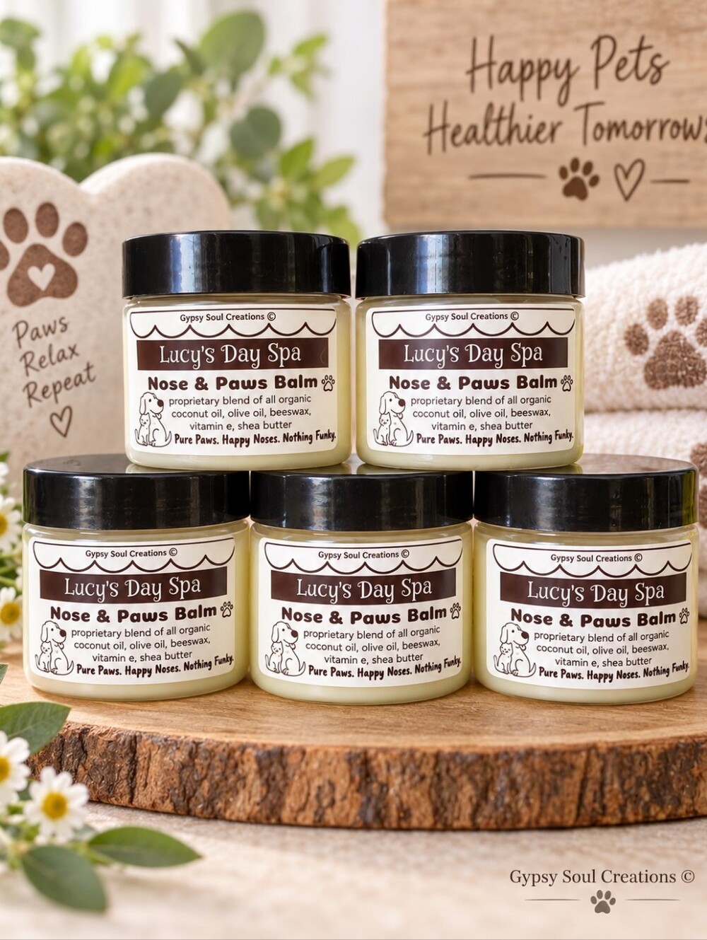 Lucy’s Day Spa Organic Nose & Paw Balm 2 oz | Dogs & Cats